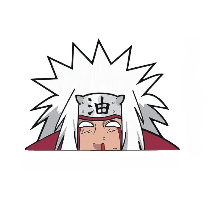 Autocollant Jiraiya Naruto Shippuden au design détaillé