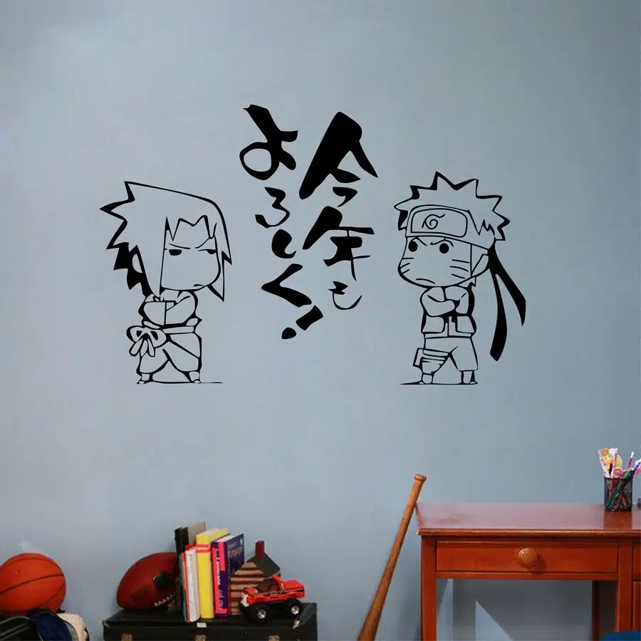 Autocollant Naruto Shippuden avec Sasuke et Naruto – Image 2