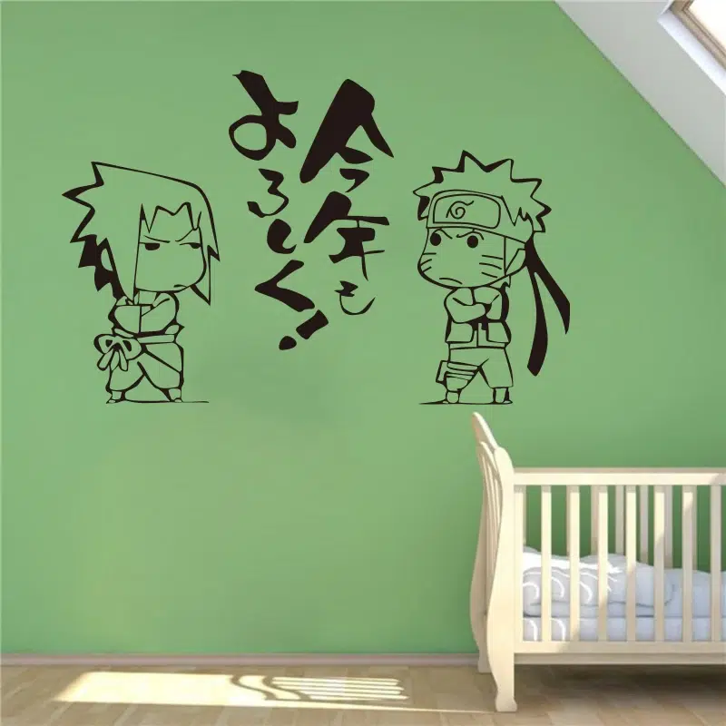 Autocollant Naruto Shippuden avec Sasuke et Naruto – Image 3