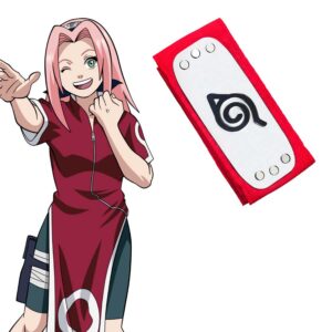 Bandeau de cosplay Konoha pour Sakura Haruno - Naruto