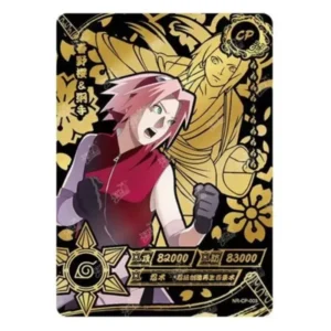 Carte Naruto de Sakura au design doré