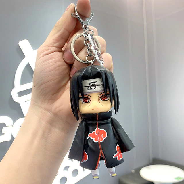 Porte-clés Naruto Itachi Akatsuki en PVC Plastique – Image 2