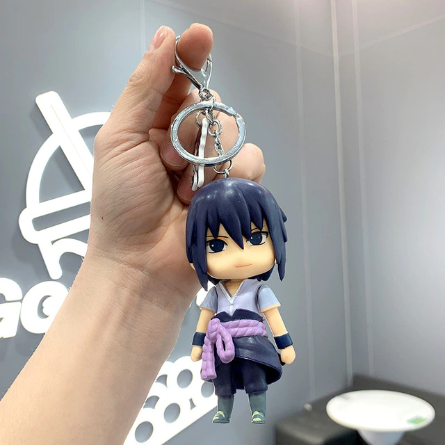 Porte-clés Sasuke Uchiwa Naruto en PVC Plastique – Image 2