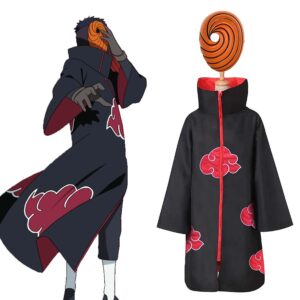 Costume cosplay Naruto Obito Uchiwa en mélange de polyester et coton