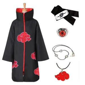 Costume cosplay Akatsuki Itachi Uchiwa pour Naruto Shippuden