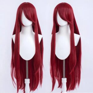 Perruque longue rouge vin Kushina Uzumaki - Naruto