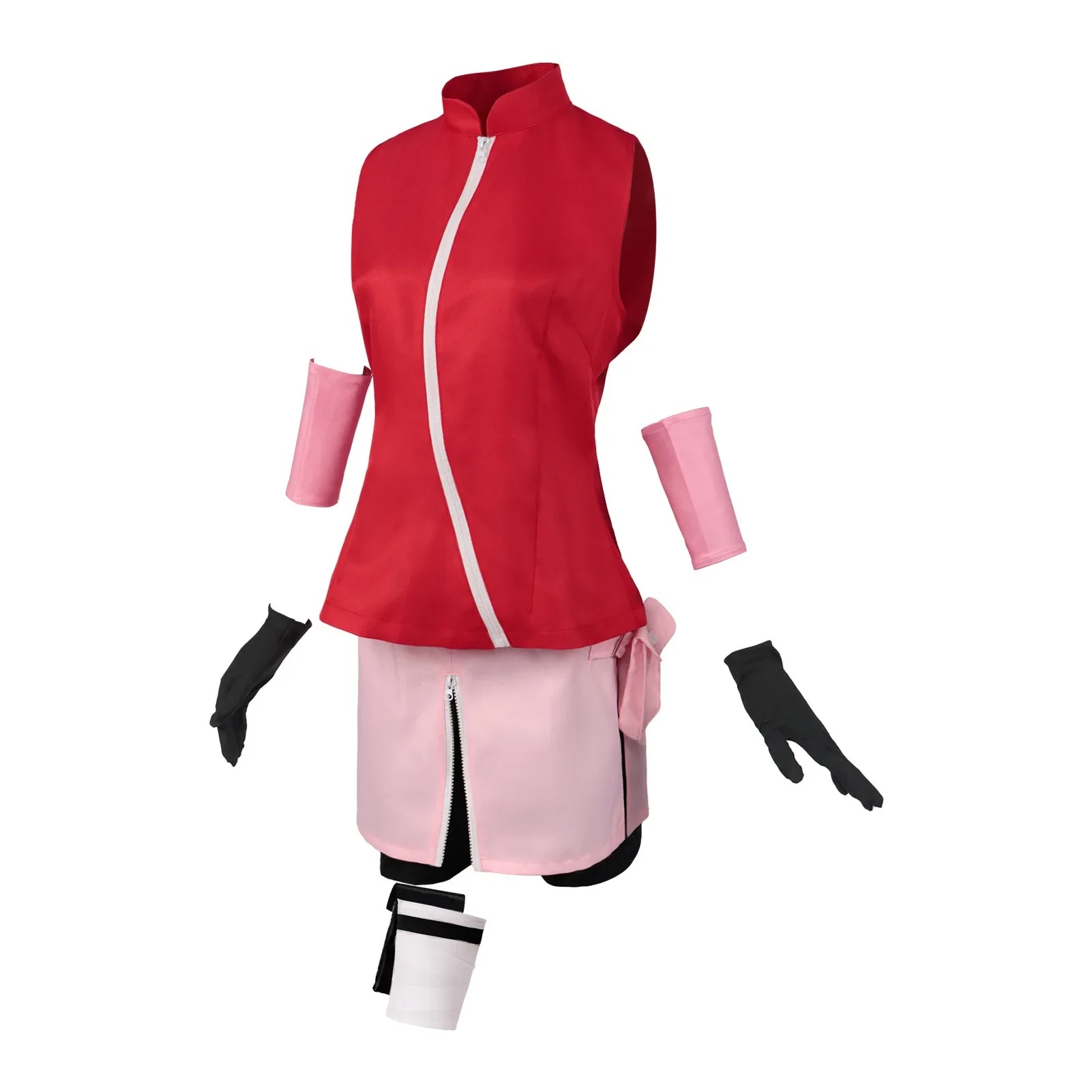 Déguisement Sakura Haruno 11 pièces - Ninja Médecin Naruto Shippuden – Image 4
