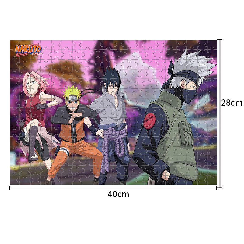 Puzzle Quiz Naruto équipe 7, 300 pièces avec Kakashi, Naruto, Sasuke et Sakura – Image 4