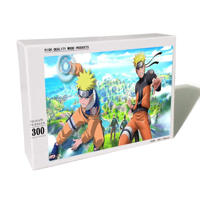 Puzzle Quiz Naruto enfant et Naruto Shippuden en bois – Image 2