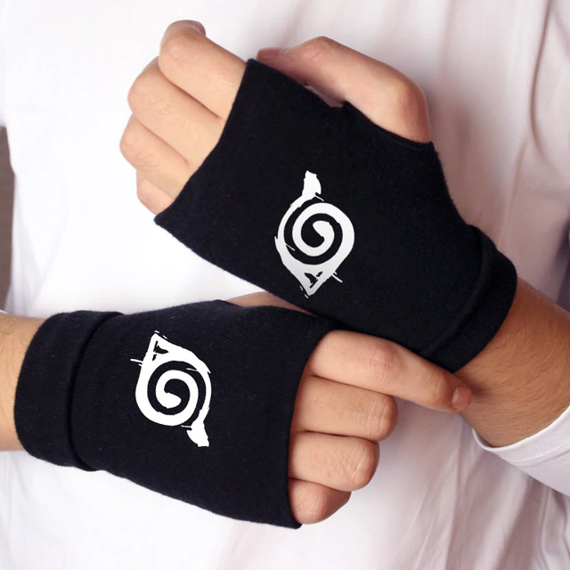Gants Naruto Symbole Konoha Impression 3D – Image 2