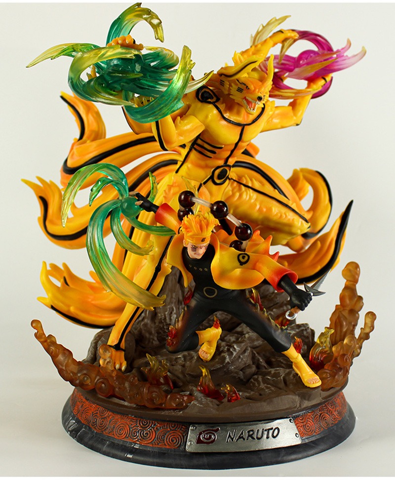Figurine Naruto Uzumaki en mode Ermite Rikudô avec Kurama, 35 cm – Image 4