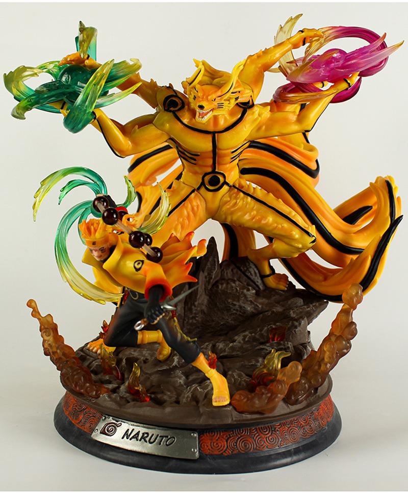 Figurine Naruto Uzumaki en mode Ermite Rikudô avec Kurama, 35 cm – Image 3