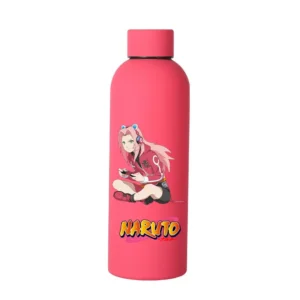 Gourde Sakura Naruto en acier inoxydable