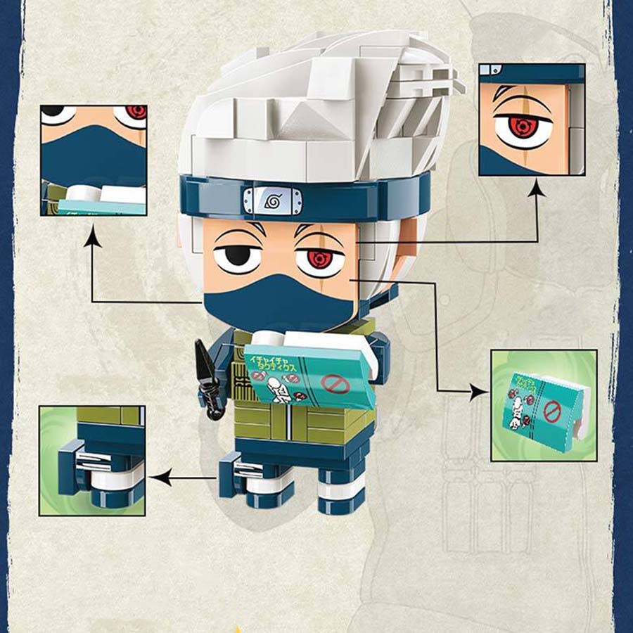 Figurine LEGO Naruto Kakashi Hatake, maître de l’Équipe 7 – Image 4