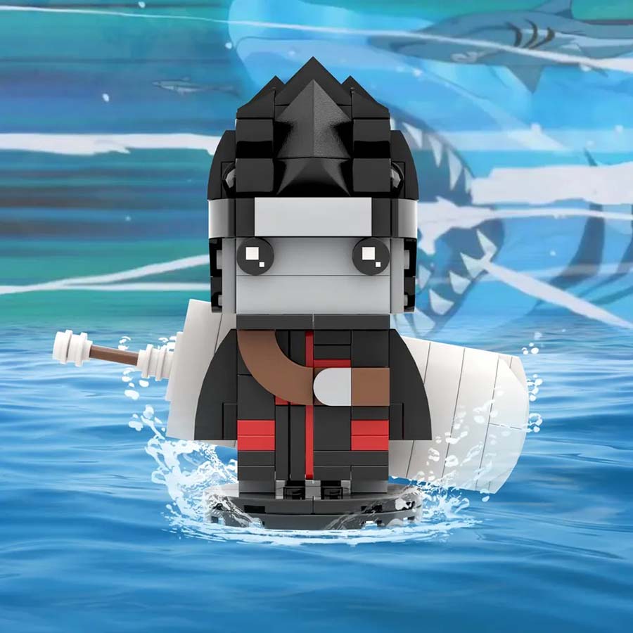 Kisame Hoshigaki en briques LEGO, ninja requin de Naruto Shippuden