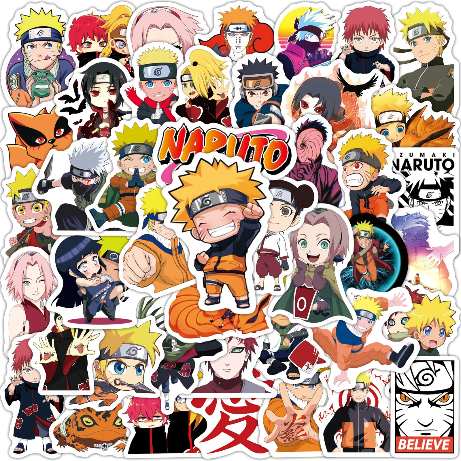 100 autocollants Naruto pour personnaliser vos objets