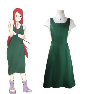 Cosplay Naruto de Kushina Uzumaki aux cheveux rouges