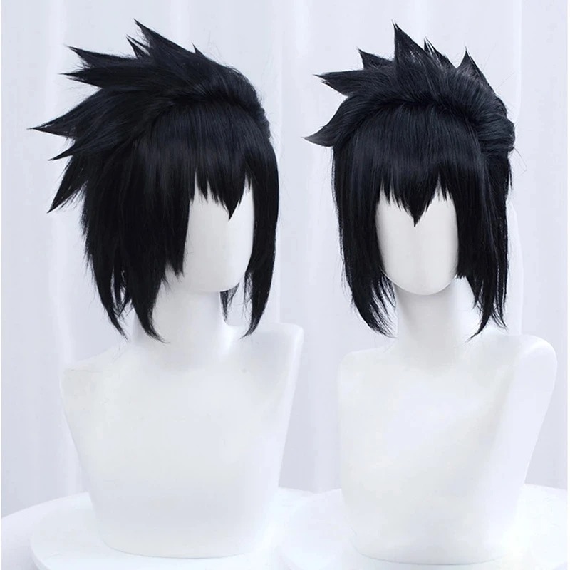 Perruque noire de cosplay Sasuke Uchiwa | Naruto Shippuden – Image 2