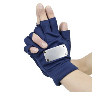 Gants cosplay Naruto Kakashi Hatake sans doigts
