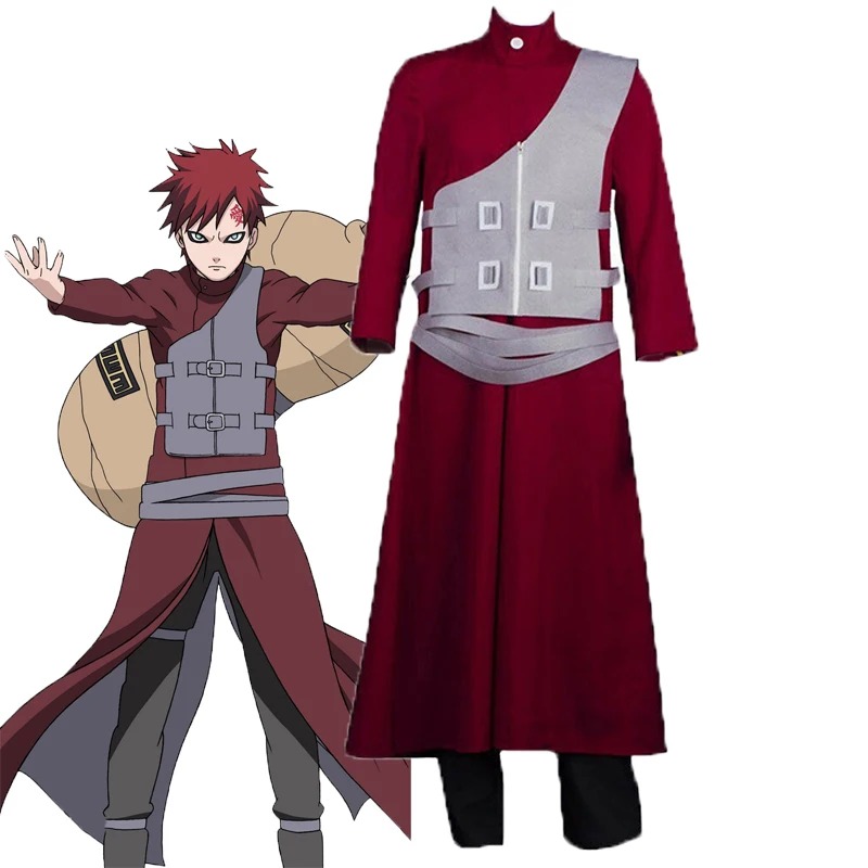 Cosplay Gaara Kazekage du Sable Naruto Shippuden, tailles S à XXL