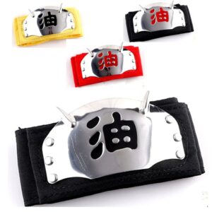 Bandeau Jiraya Mode Ermite Jaune Noir Rouge - Naruto
