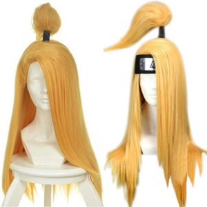 Perruque Deidara Akatsuki pour cosplay Naruto Shippuden