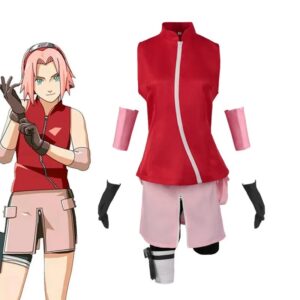 Déguisement Sakura Haruno 11 pièces - Ninja Médecin Naruto Shippuden