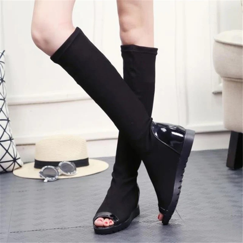 Bottes noires longues de cosplay Sakura Haruno - Naruto Shippuden – Image 5