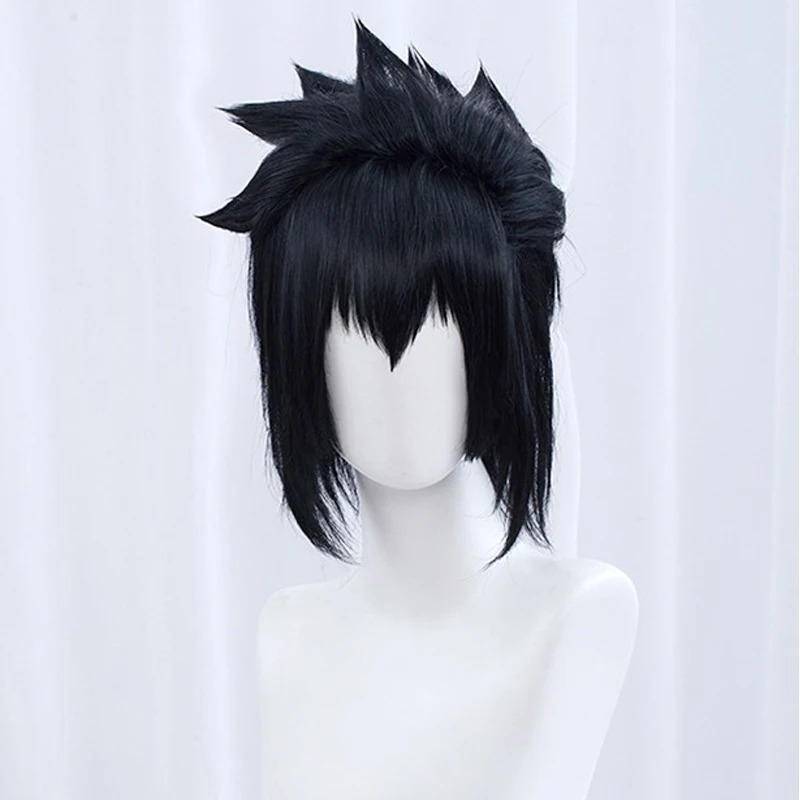 Perruque noire de cosplay Sasuke Uchiwa | Naruto Shippuden – Image 3