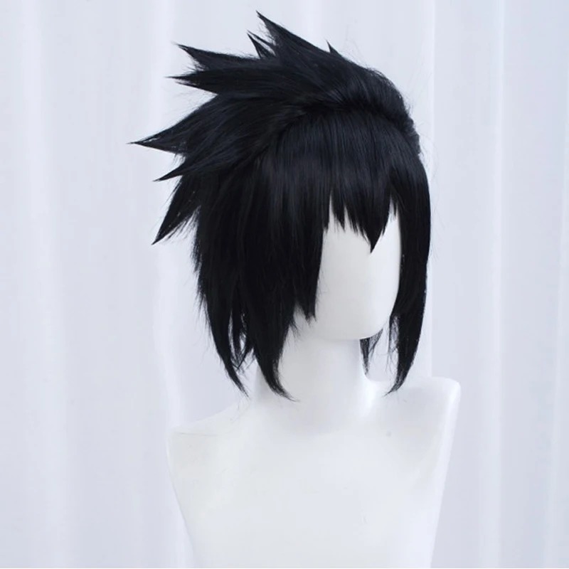 Perruque noire de cosplay Sasuke Uchiwa | Naruto Shippuden – Image 4