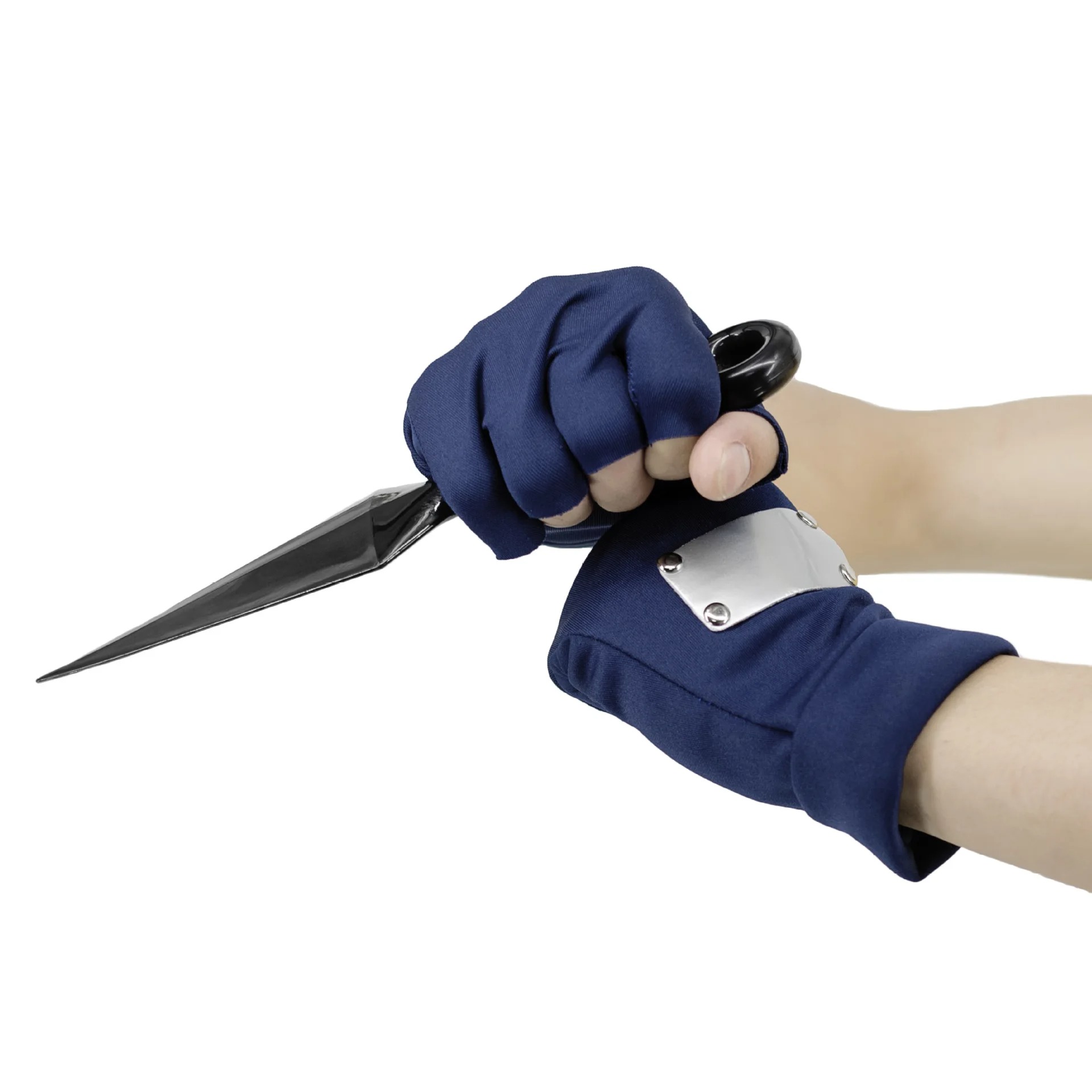 Gants cosplay Naruto Kakashi Hatake sans doigts – Image 4