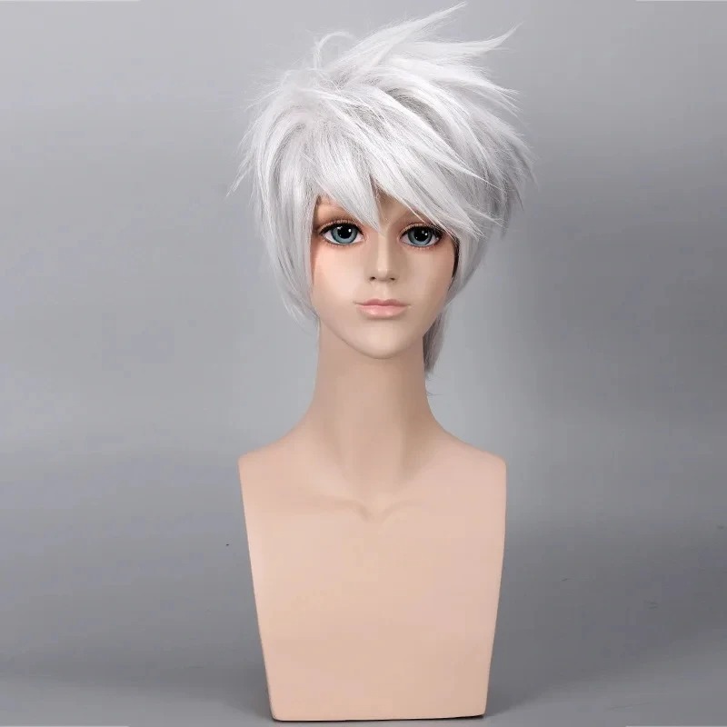 Perruque Cosplay Naruto - Kakashi Hatake aux Cheveux Blancs – Image 2