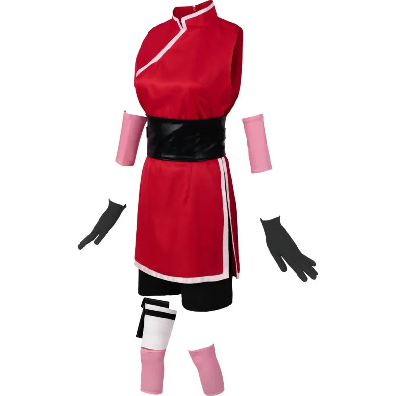 Cosplay Sakura Haruno Naruto Shippuden, costume 11 pièces – Image 2