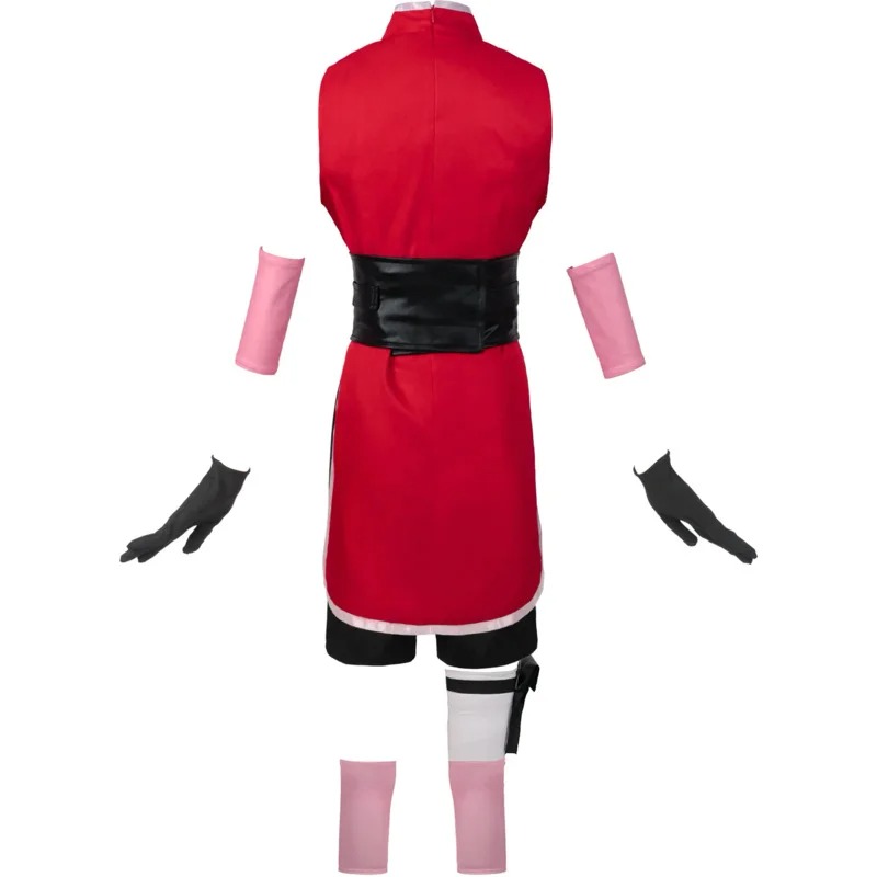Cosplay Sakura Haruno Naruto Shippuden, costume 11 pièces – Image 3