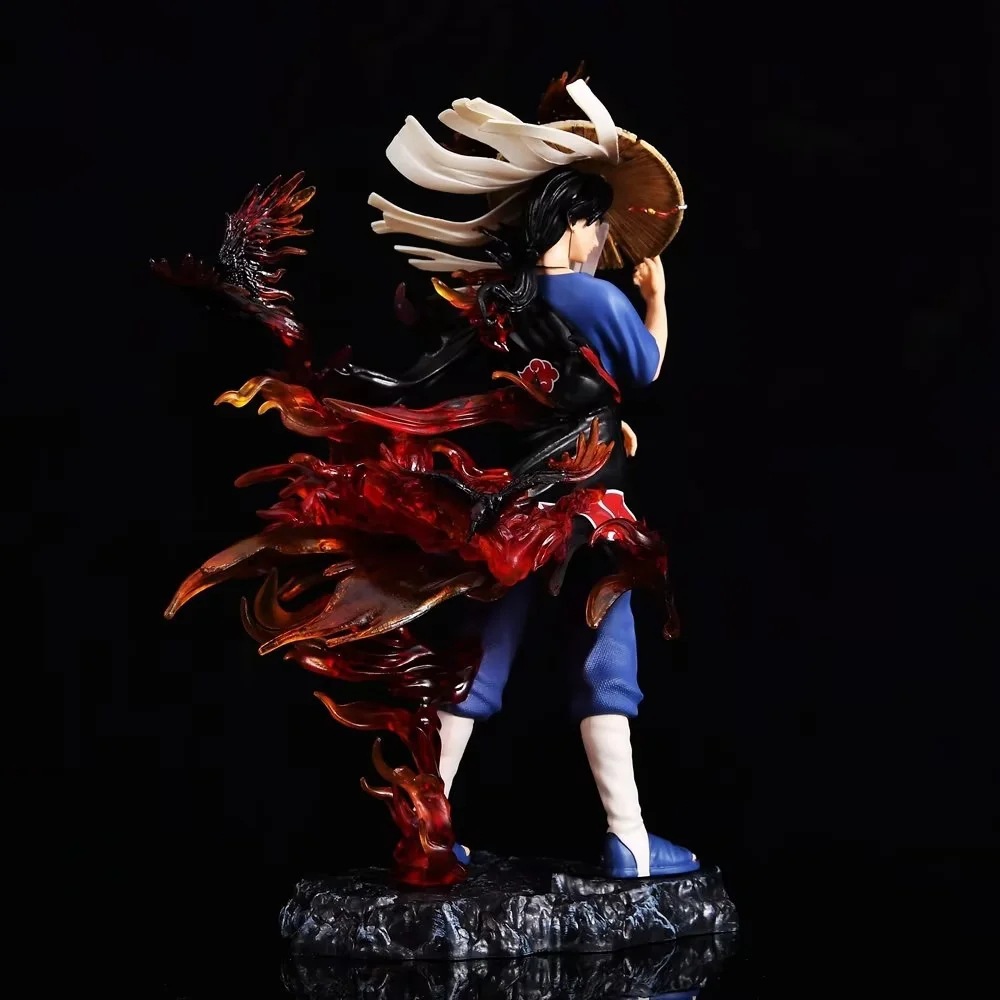 Figurine Naruto Uchiha Itachi au chapeau de bambou, 30 cm – Image 2