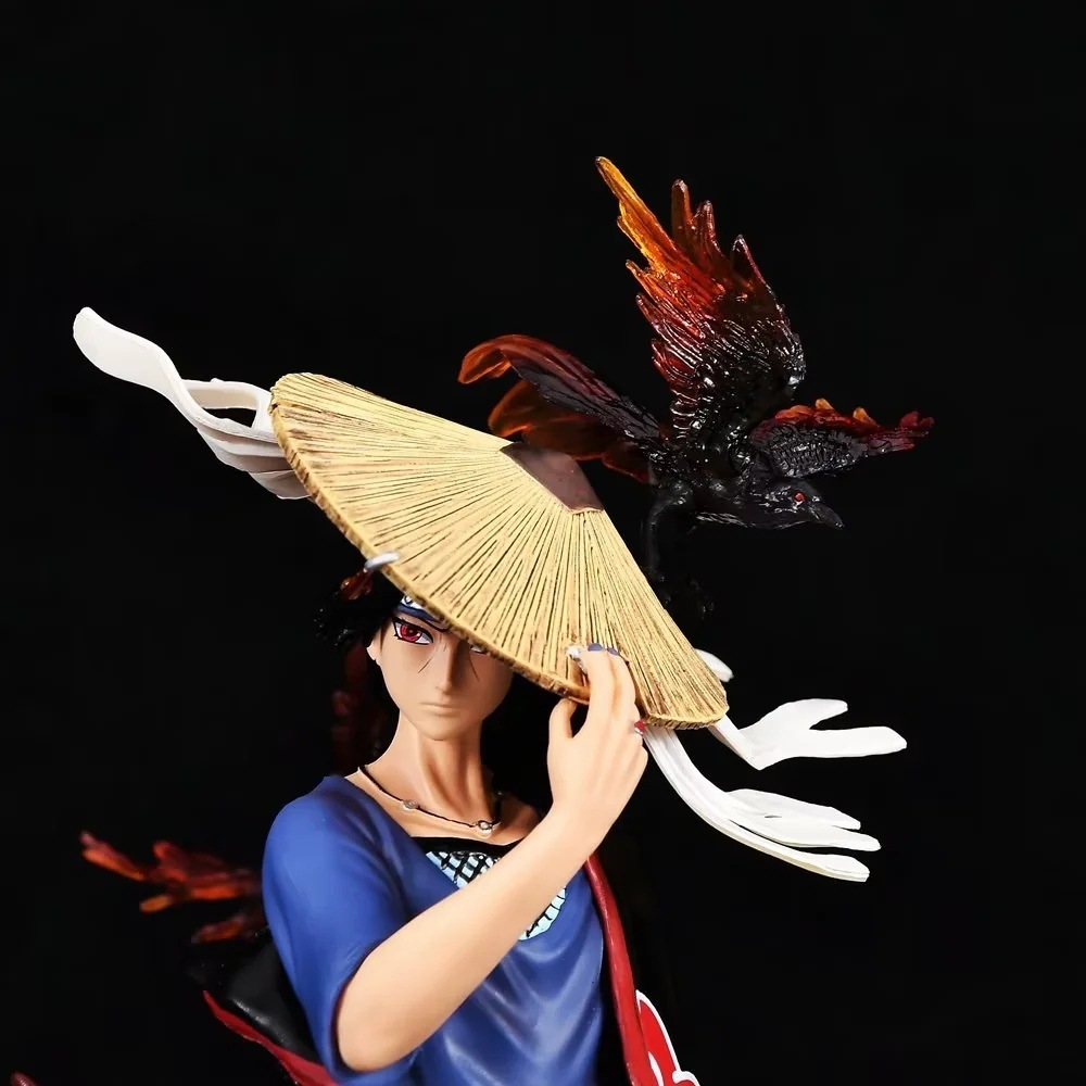 Figurine Naruto Uchiha Itachi au chapeau de bambou, 30 cm – Image 3