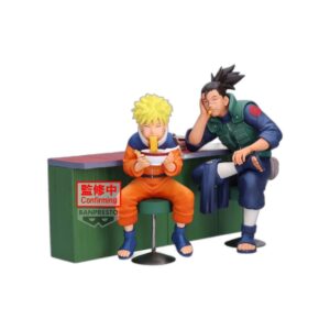 Set 2 figurines Iruka Umino et Naruto Uzumaki