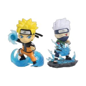 Pack 2 figurines Naruto 10 cm statue décorative