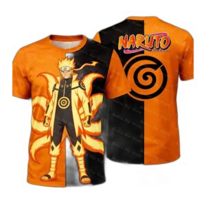 T-shirt homme Naruto style streetwear casual manga