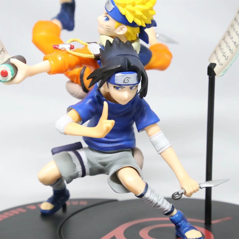 Figurine Battle Ver Naruto avec Sasuke Uchiha et Naruto Uzumaki – Image 2