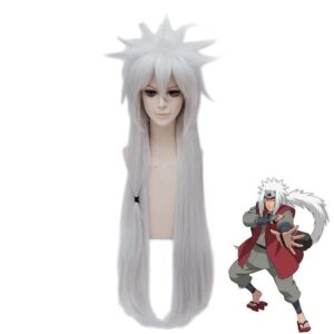 Perruque cosplay Jiraya Mode Ermite de Naruto