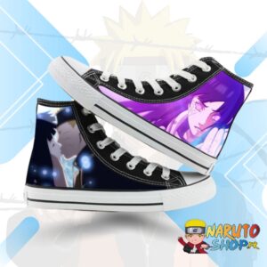 Chaussures montantes Naruto et Hinata style Converse
