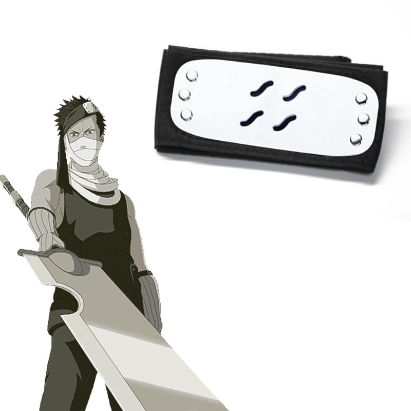 Bandeau de cosplay Naruto Zabuza Momochi en matière souple