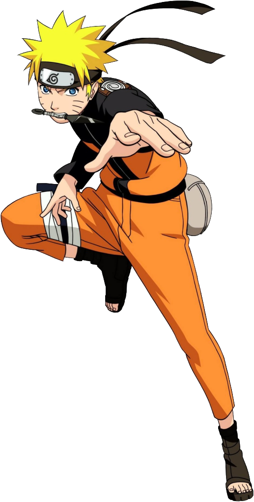 Naruto à l'entrée du village